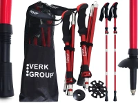 Verk 14707 Hole na nordic walking a trekking, 2 ks, červené