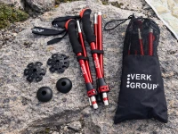 Verk 14707 Hole na nordic walking a trekking, 2 ks, červené