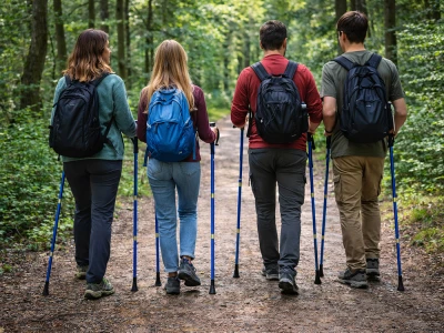 Verk 14707 Hole na nordic walking a trekking, 2 ks, modré
