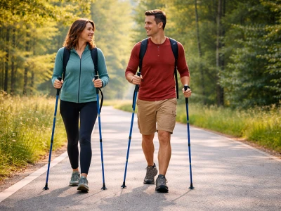 Verk 14707 Hole na nordic walking a trekking, 2 ks, modré
