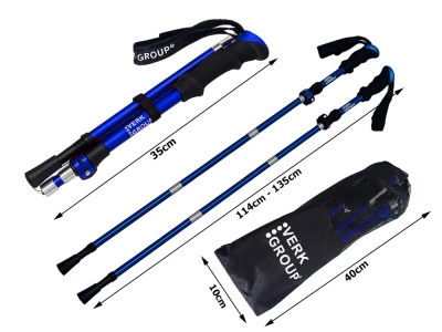 Verk 14707 Hole na nordic walking a trekking, 2 ks, modré