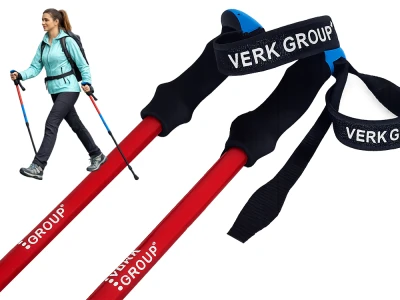 Verk 14704 Hole na nordic walking a trekking, 2 ks, červené
