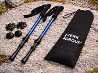 Verk 14704 Hole na nordic walking a trekking, 2 ks, modré