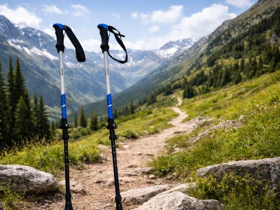 Verk 14704 Hole na nordic walking a trekking, 2 ks, stříbrné