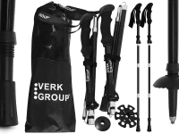 Verk 14707 Hole na nordic walking a trekking, 2 ks, černé