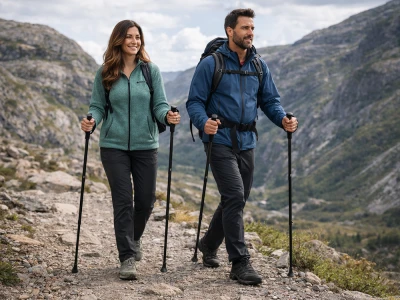 Verk 14707 Hole na nordic walking a trekking, 2 ks, černé