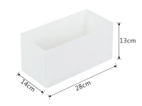 Verk 27386 Organizér do zásuvky na spodnú bielizeň 28 x 14 x 13 cm, biely