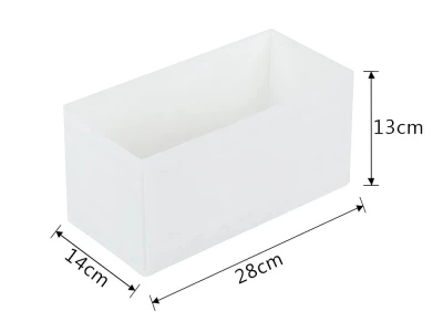 Verk 27386 Organizér do zásuvky na spodnú bielizeň 28 x 14 x 13 cm, biely