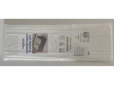 Verk 27386 Organizér do zásuvky na spodnú bielizeň 28 x 14 x 13 cm, biely