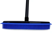 Verk 27408 Silikonový gumový kartáč s kovovou rukojetí 120 cm, černomodrý