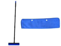 Verk 27408 Silikonový gumový kartáč s kovovou rukojetí 120 cm, černomodrý