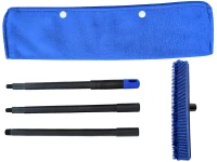 Verk 27408 Silikonový gumový kartáč s kovovou rukojetí 120 cm, černomodrý