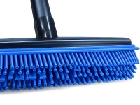 Verk 27408 Silikonový gumový kartáč s kovovou rukojetí 120 cm, černomodrý