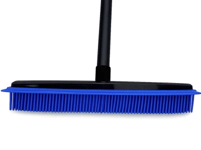 Verk 27408 Silikonový gumový kartáč s kovovou rukojetí 120 cm, černomodrý