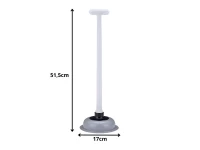 Verk 27769 Zvon na čistění WC 51,5 cm, šedo-bílý 
