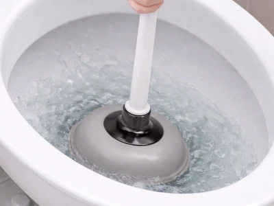 Verk 27769 Zvon na čistění WC 51,5 cm, šedo-bílý 