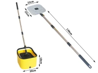Verk 27772 Rotačný mop 360 Spin, vedro, 2x mikrovláknový návlek, žltý