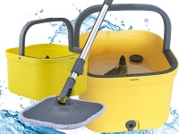 Verk 27772 Rotačný mop 360 Spin, vedro, 2x mikrovláknový návlek, žltý