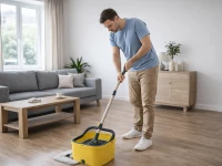 Verk 27772 Rotačný mop 360 Spin, vedro, 2x mikrovláknový návlek, žltý