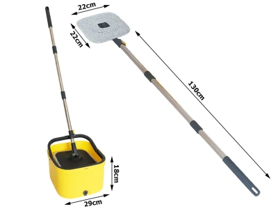 Verk 27772 Rotačný mop 360 Spin, vedro, 2x mikrovláknový návlek, žltý
