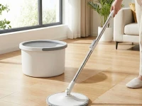 Verk 27776 Rotační mop 360 Spin, kbelík, 2x potah z mikrovlákna, bílý