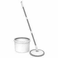 Verk 27776 Rotační mop 360 Spin, kbelík, 2x potah z mikrovlákna, bílý