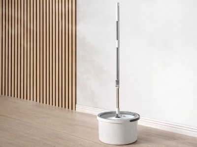 Verk 27776 Rotační mop 360 Spin, kbelík, 2x potah z mikrovlákna, bílý