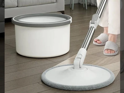 Verk 27776 Rotační mop 360 Spin, kbelík, 2x potah z mikrovlákna, bílý