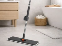 Verk 27773 Plochý mop se ždímacím mechanismem, otočný o 360°, černý