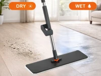 Verk 27773 Plochý mop se ždímacím mechanismem, otočný o 360°, černý