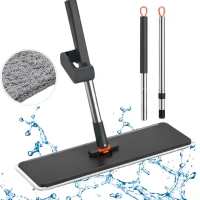 Verk 27773 Plochý mop se ždímacím mechanismem, otočný o 360°, černý