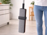 Verk 27773 Plochý mop se ždímacím mechanismem, otočný o 360°, černý