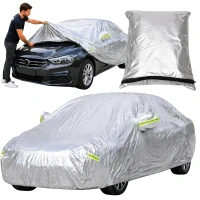 Verk 10169 Ochranná plachta na auto, vel. XXL, 146 x 500 x 110 cm, stříbrná
