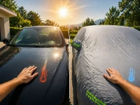Verk 10169 Ochranná plachta na auto, vel. XXL, 146 x 500 x 110 cm, stříbrná