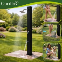 Gardlov 27435 Solární sprcha s regulací teploty a průtoku 40 l, černá