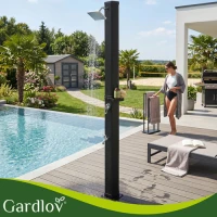 Gardlov 27435 Solární sprcha s regulací teploty a průtoku 40 l, černá
