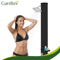 Gardlov 27435 Solární sprcha s regulací teploty a průtoku 40 l, černá