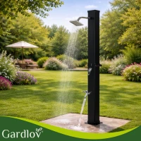 Gardlov 27435 Solární sprcha s regulací teploty a průtoku 40 l, černá