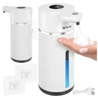 Ruhhy 27653 Bezdotykový dávkovač mydla 420 ml, LED, USB-C, biely