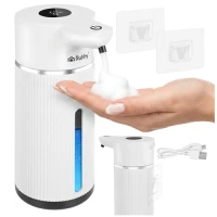 Ruhhy 27653 Bezdotykový dávkovač mydla 420 ml, LED, USB-C, biely