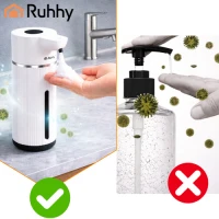 Ruhhy 27653 Bezdotykový dávkovač mydla 420 ml, LED, USB-C, biely