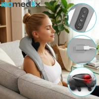 Isomedix 27467 Masážny prístroj na krk Shiatsu s vyhrievaním 22,2 W, USB‑C