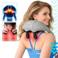 Isomedix 27467 Masážny prístroj na krk Shiatsu s vyhrievaním 22,2 W, USB‑C