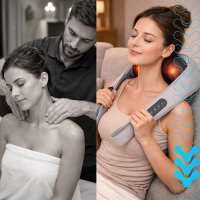 Isomedix 27467 Masážny prístroj na krk Shiatsu s vyhrievaním 22,2 W, USB‑C