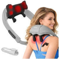 Isomedix 27467 Masážny prístroj na krk Shiatsu s vyhrievaním 22,2 W, USB‑C