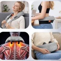Isomedix 27467 Masážny prístroj na krk Shiatsu s vyhrievaním 22,2 W, USB‑C