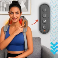 Isomedix 27467 Masážny prístroj na krk Shiatsu s vyhrievaním 22,2 W, USB‑C
