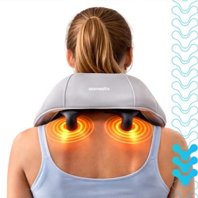 Isomedix 27467 Masážny prístroj na krk Shiatsu s vyhrievaním 22,2 W, USB‑C