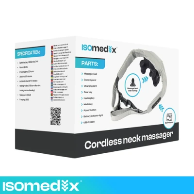 Isomedix 27467 Masážny prístroj na krk Shiatsu s vyhrievaním 22,2 W, USB‑C
