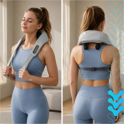 Isomedix 27467 Masážny prístroj na krk Shiatsu s vyhrievaním 22,2 W, USB‑C